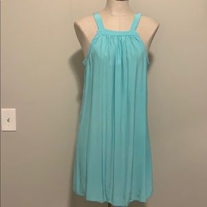 Alice & Trixie Turquoise Silk Dress